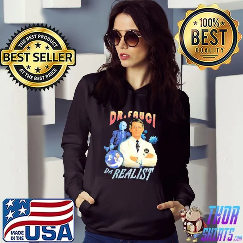 Dr faucI da realist design retro portrait s Hoodie