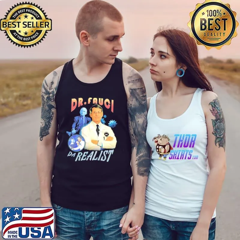 Dr faucI da realist design retro portrait s Tank Top