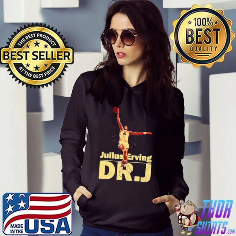 Dr j julius erving old school dunk d s Hoodie