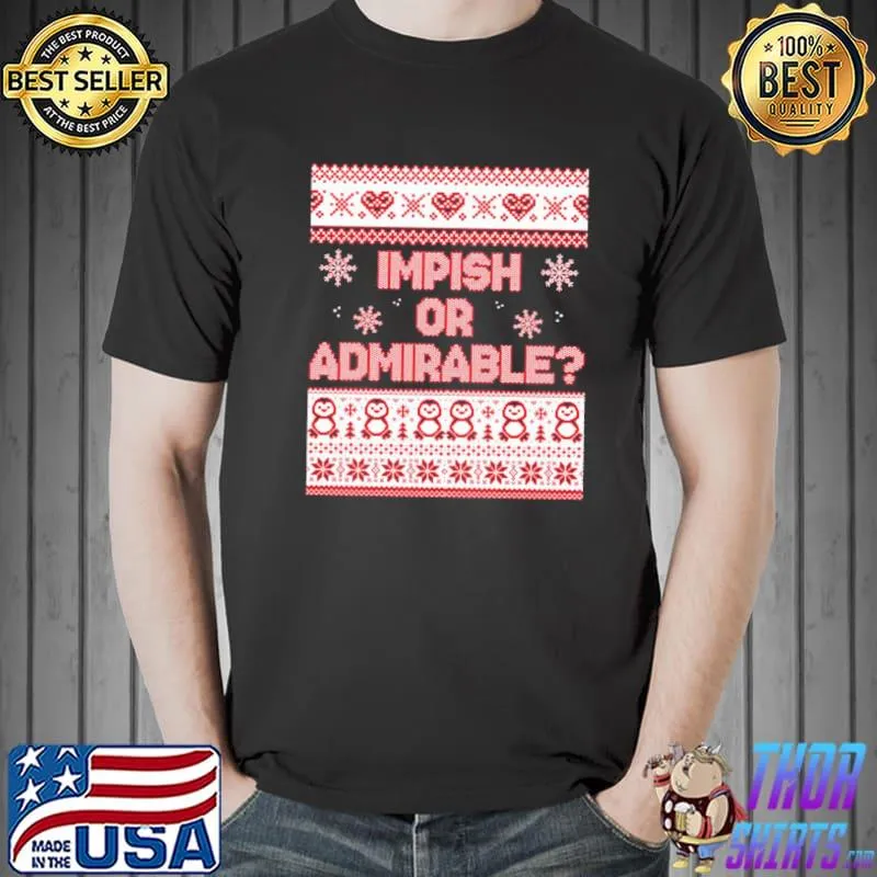 Dwight schrute impish or admirable ugly pattern classic shirt