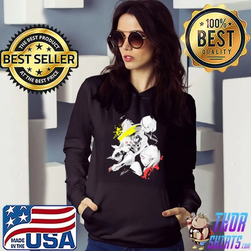 Edge runner black and white art cyberpunk edgerunners s Hoodie