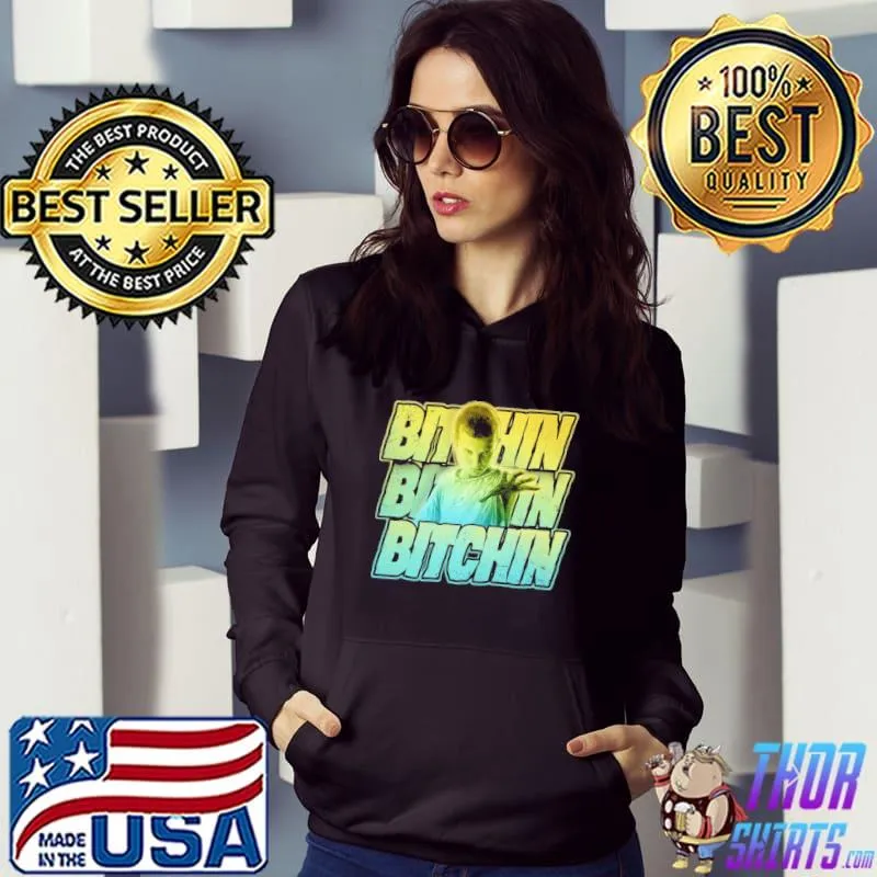 Eleven bitchin green gradient stack stranger things quotes classic s Hoodie