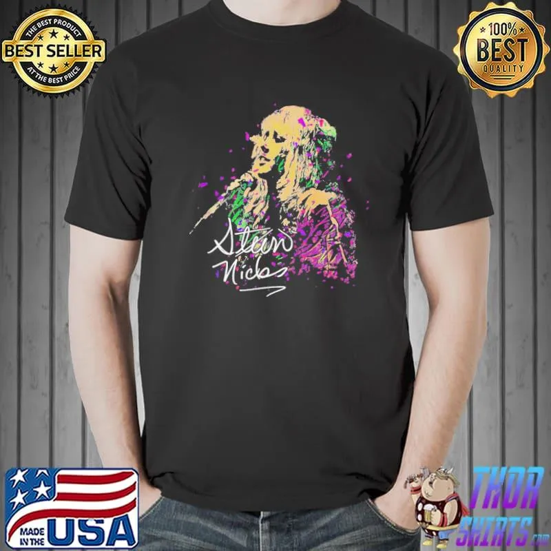 Fleetwood mac lindsey buckingham colorful design shirt