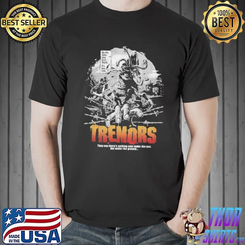 Graboids comedy horror deisgn tremors classic shirt