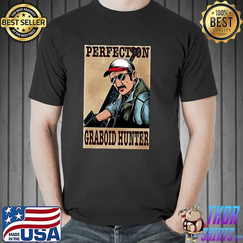Graphic tremors graboid hunter portrait classic shirt