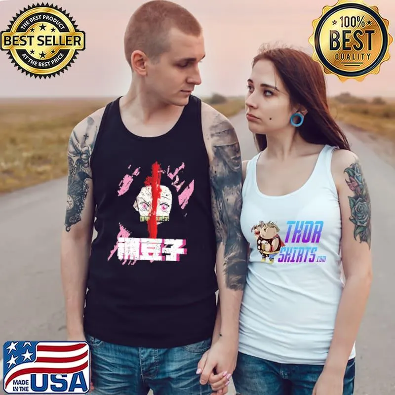 Half human half demon kamado nezuko demon slayer calssic s Tank Top