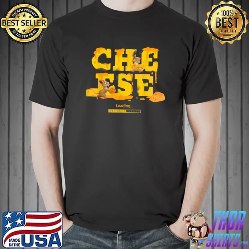 Happy holiday with cheese loading rat pajama cheese lovers day T-Shirt
