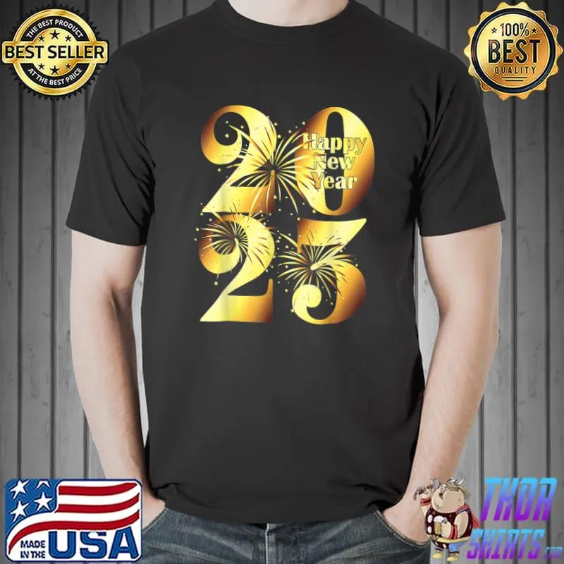 Happy New Year 2023 New Year's Eve Fireworks Celebration T-Shirt