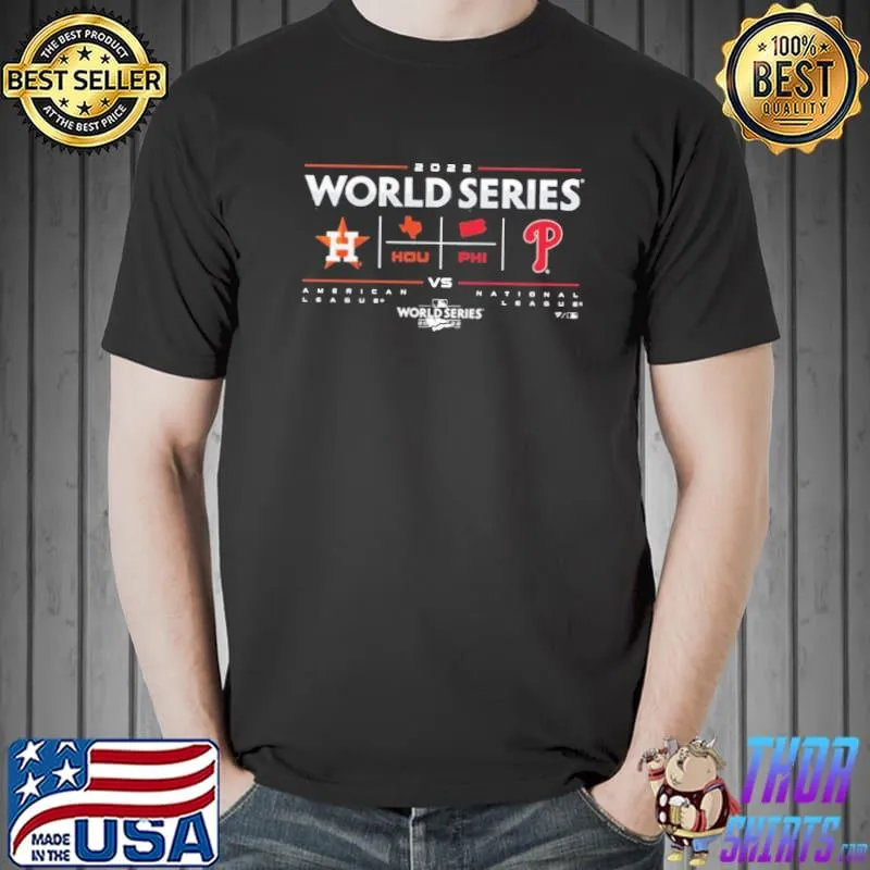 Houston astros vs philadelphia phillies 2022 change up matchup world series shirt