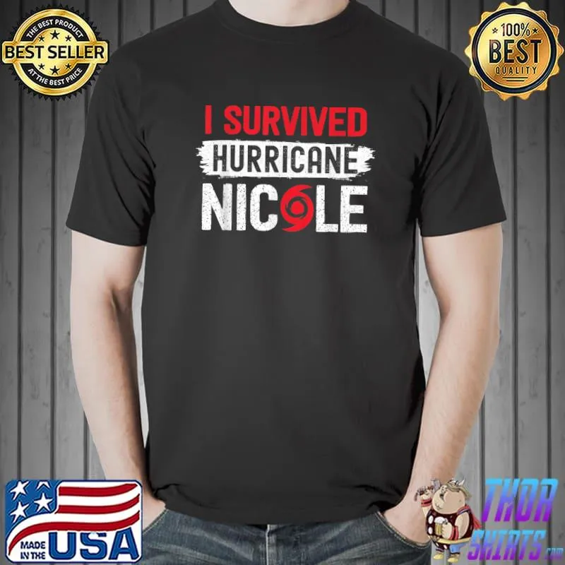 I survived Hurricane Nicole Hurricane Nicole Survivor 2022 T-Shirt