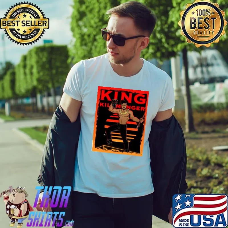 King killmonger animated design shirt