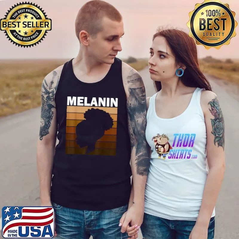 Melanin Queen Black Pride Empowrement Melanin Vintage T-Shirt Tank Top