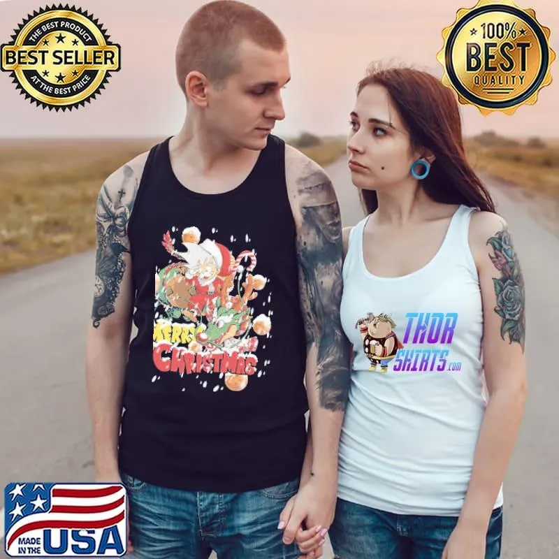 Merry christmas dragon ball z trending s Tank Top