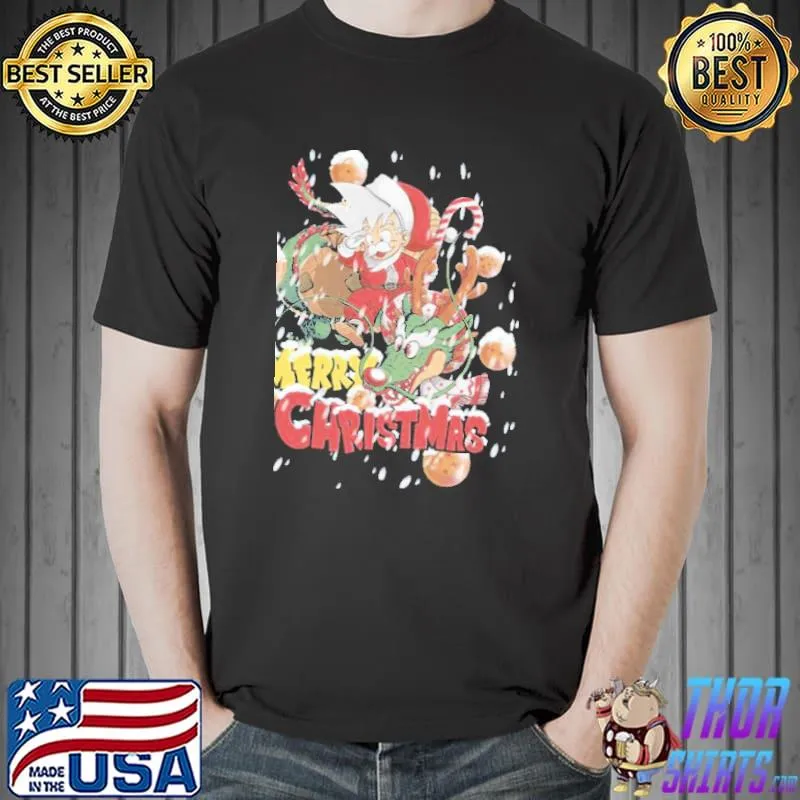 Merry christmas dragon ball z trending shirt