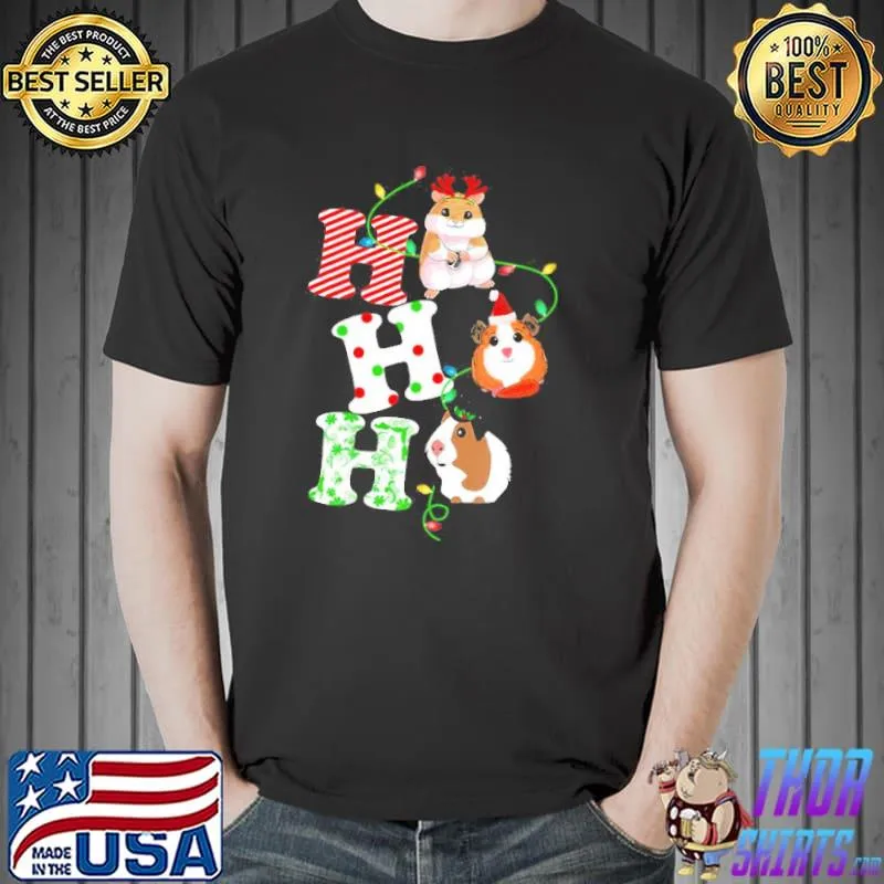 Merry christmas Guinea pig ho ho ho trending shirt