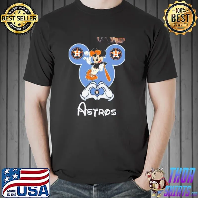 Mlb houston astros mickey cartoon mlb world series championship trending sweathsirt shirt