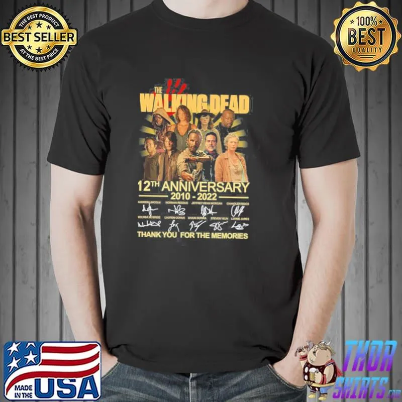 Movie 2010 2020 anniversary the walking dead classic shirt