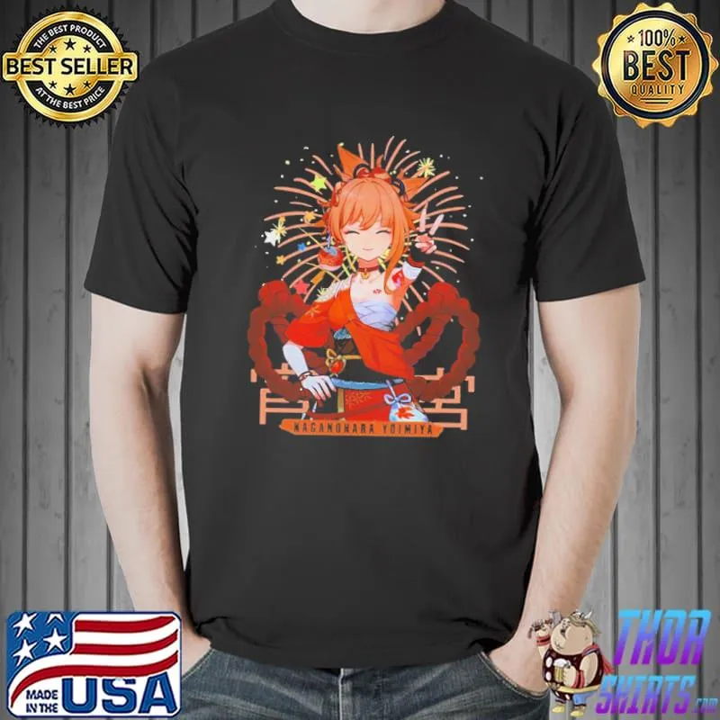 Naganohara yoimiya genshin impact smiling classic shirt