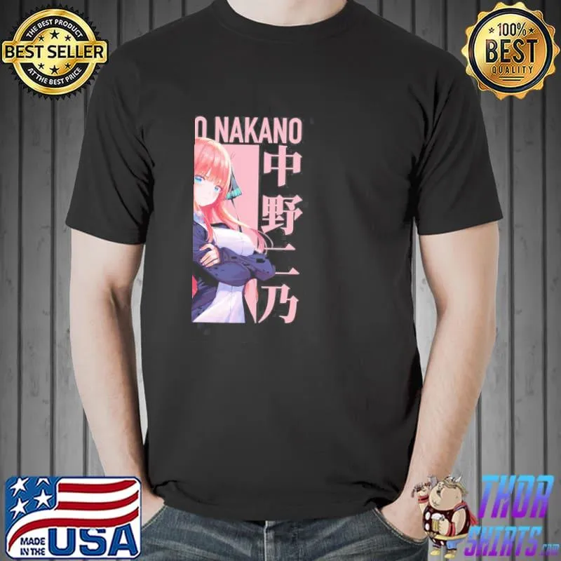 Nino nakano quint quintuplets anime classic shirt