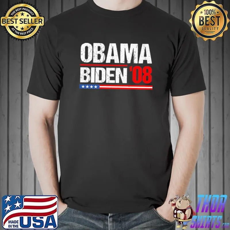Obama Biden '08 Government Voter Political Support T-Shirt