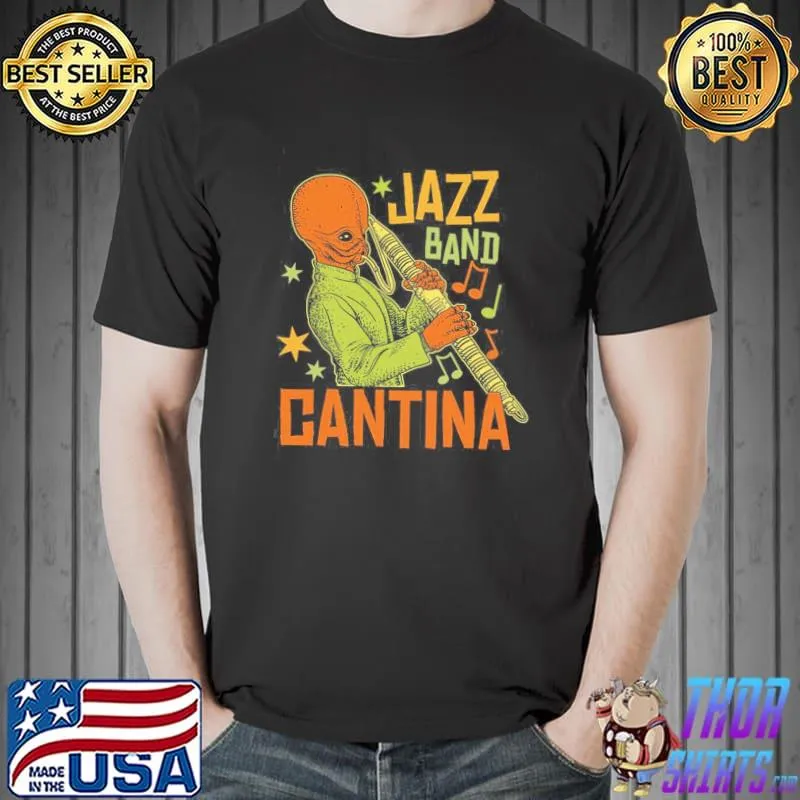 Retro muisc design cantina jazz band shirt