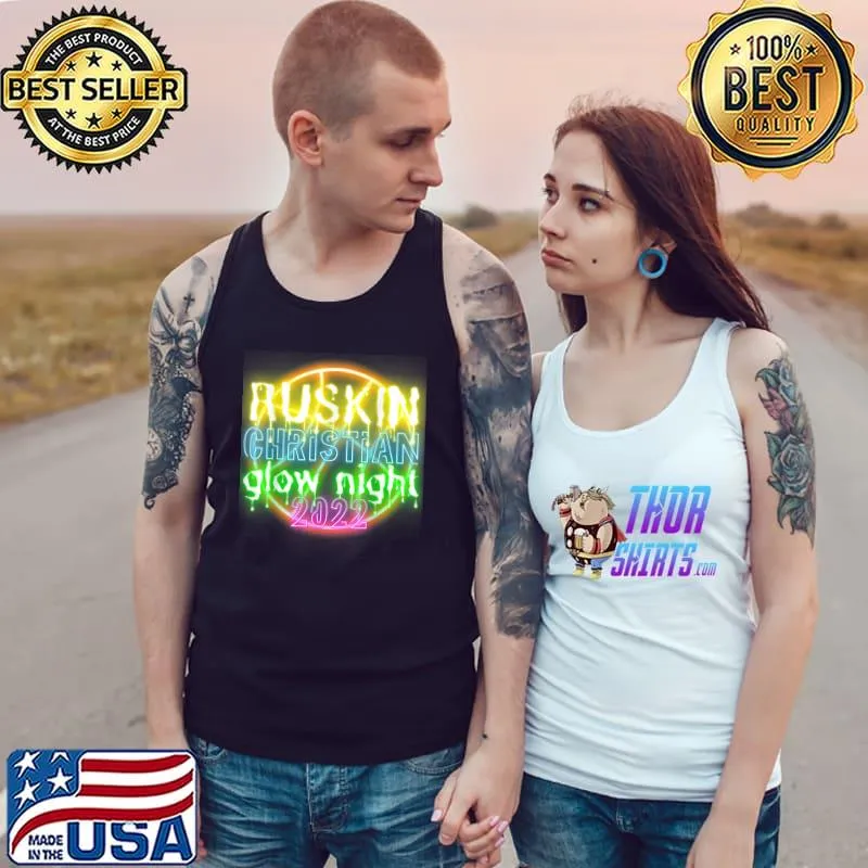 Ruskin Christian Glow Night 2022 Light BBall Spirit Night T-Shirt Tank Top