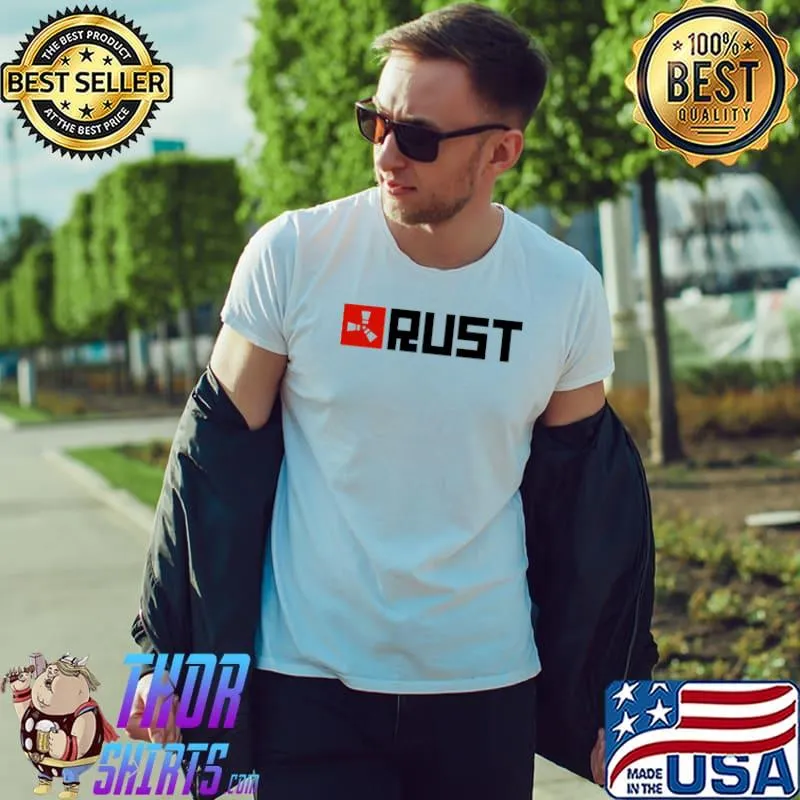 Rust console edition game logo design shirt