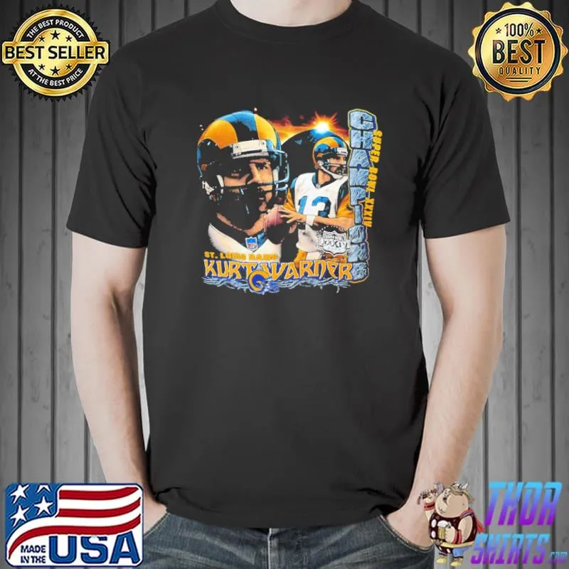 Scot free retro design kurt warner shirt