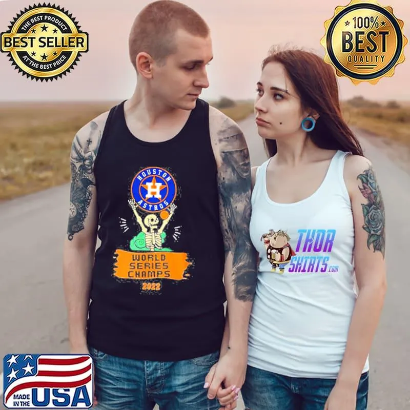 Skeleton houston astros world series champions 2022 baseball s Tank Top