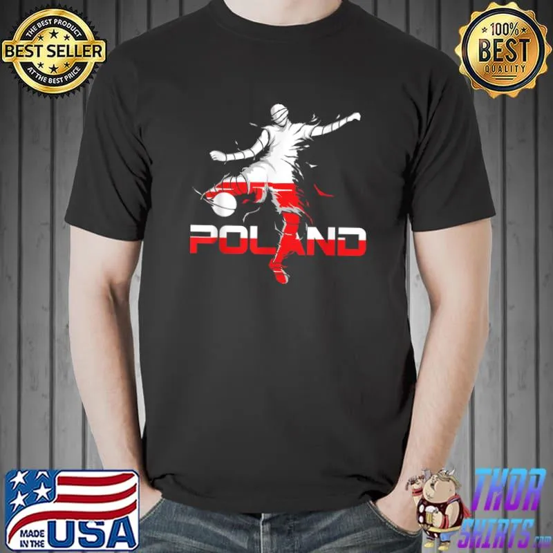 Soccer Poland Flag Football Team Polish Footballer T-Shirt