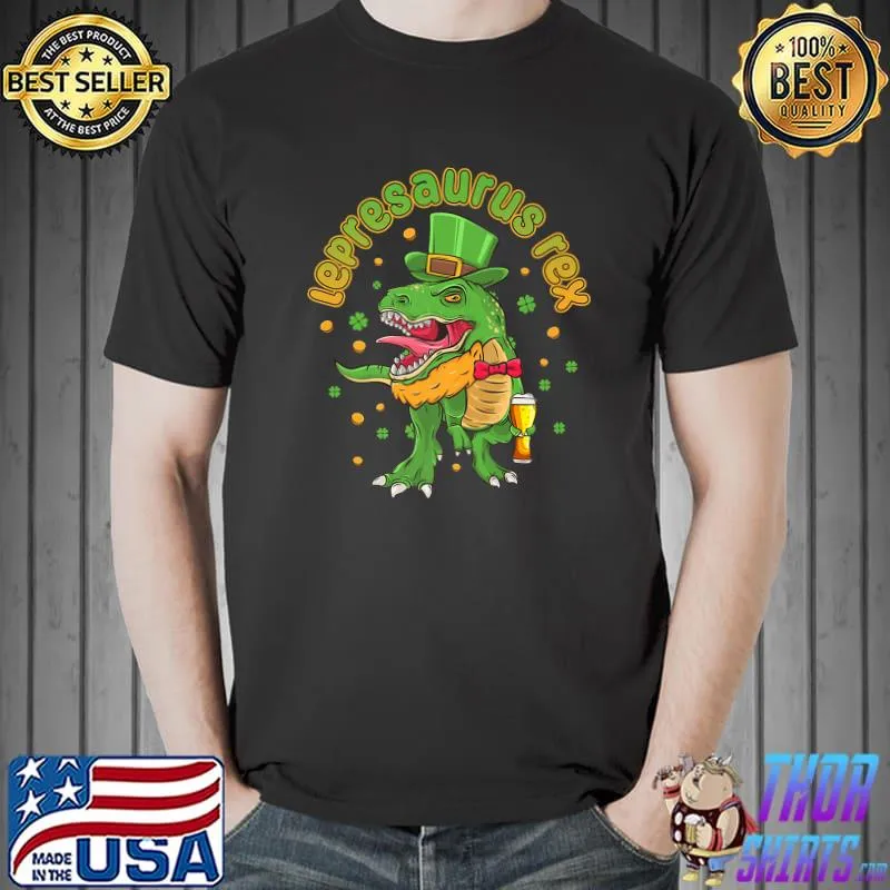 St patrick's day celebrated by Irish lepresaurus rex T-Shirt