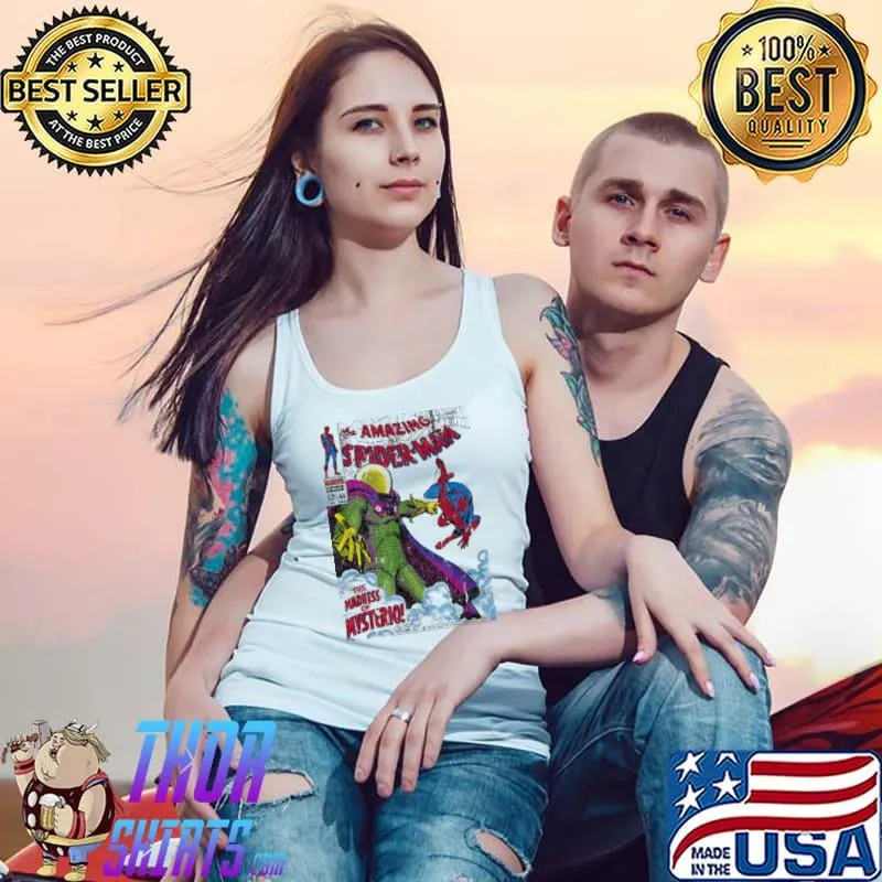 The mysterio and spiderman comic art s Tank Top