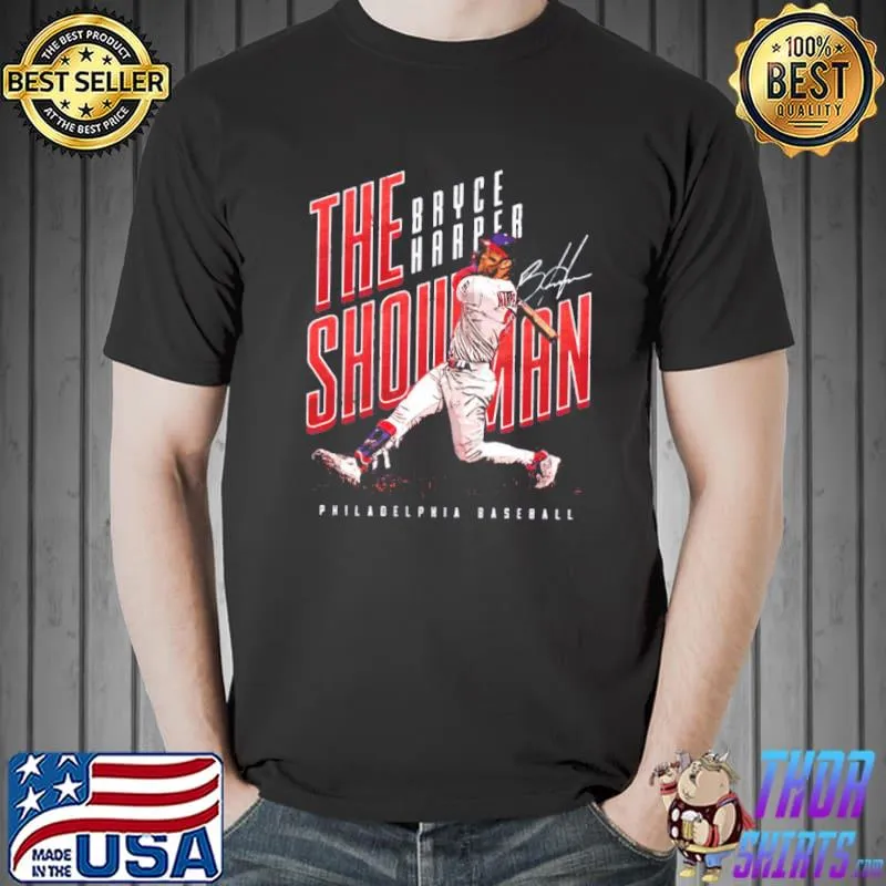 The showman bryce harper phillies baseball shirt