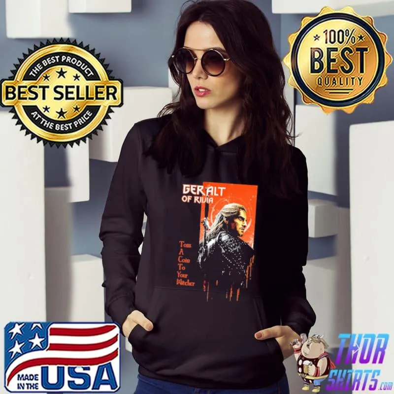 The wítchér henry cavill geralt of rivia toss a coin to your witcher design classic s Hoodie