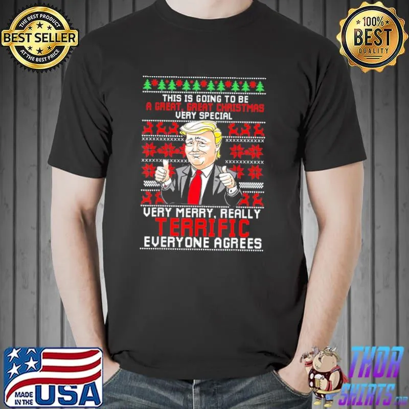 This is going to be a great christmas fun Trump ugly shirt