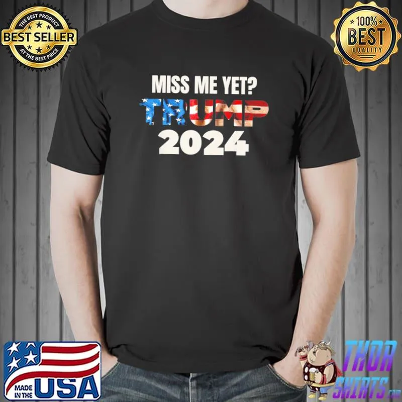 Trump 2024 American flag Donald Trump 4th of july the return shirt