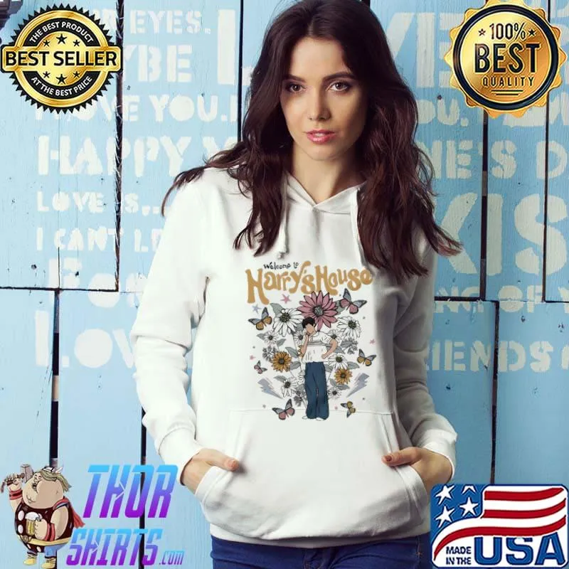 Welcome to harry's house hs Harry style minimalist artwork s Hoodie