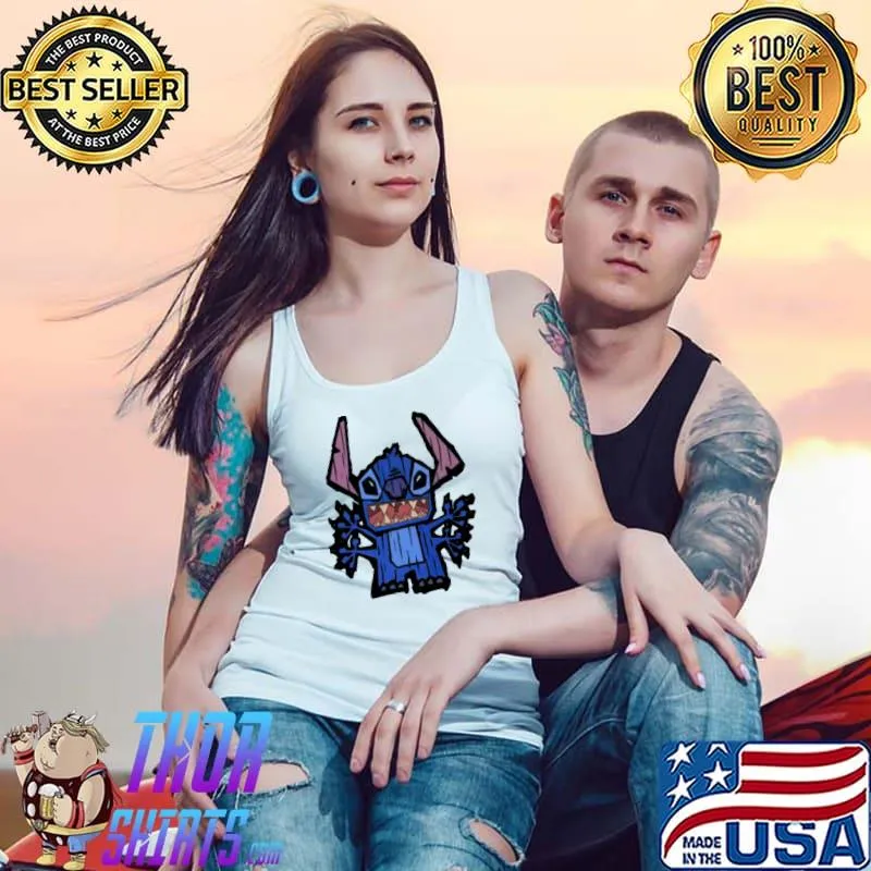Wooden stitch funny design s Tank Top