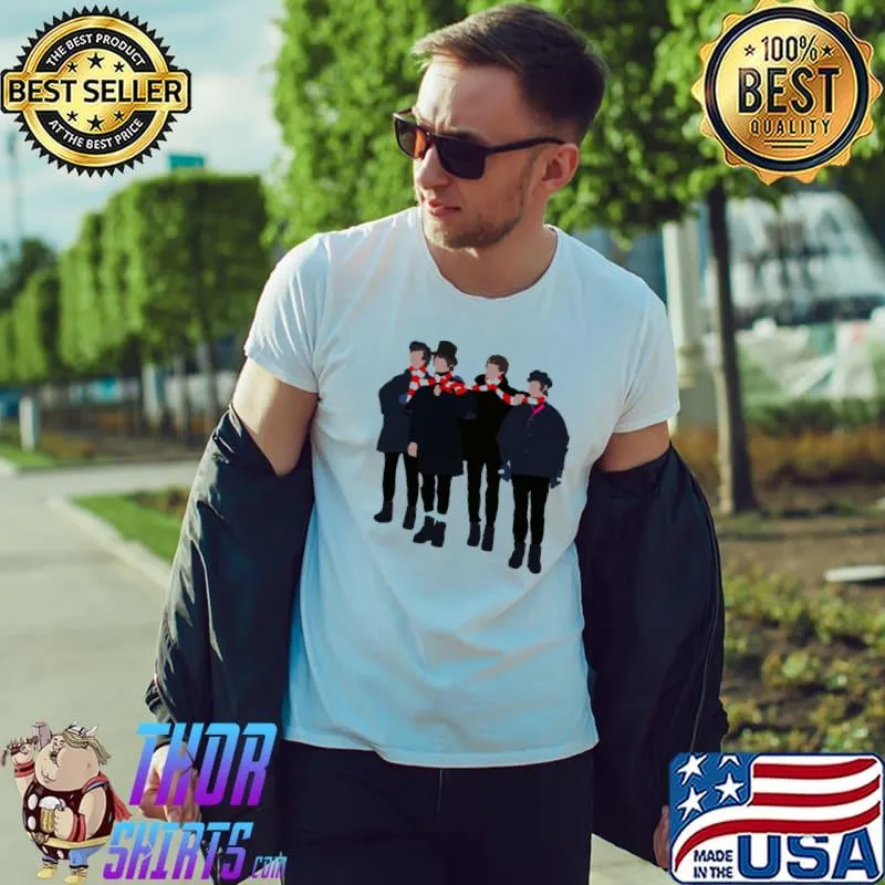 Wrapped up Beatles merry christmas music shirt