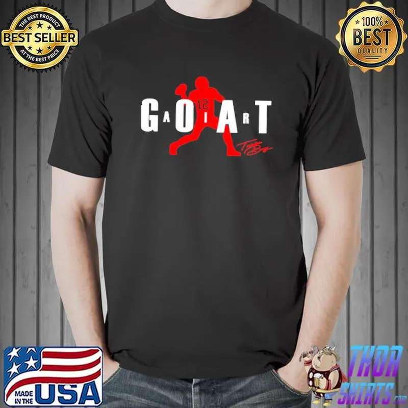 #12 goat air rob gronkowskI and signature American Football shirt