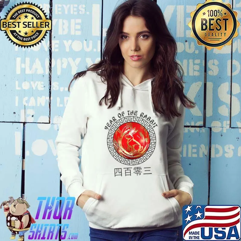 2023 Chinese New Year Of The Rabbit Lunar Zodiac Calendar T-Shirt Hoodie