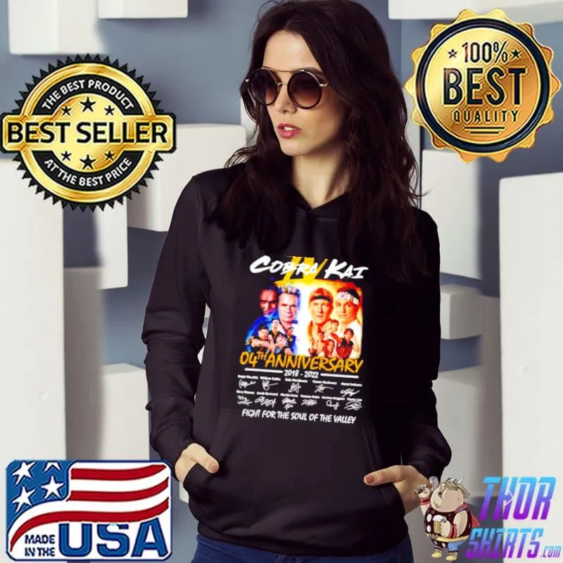 4th anniversary Cobra kaI design classic s Hoodie