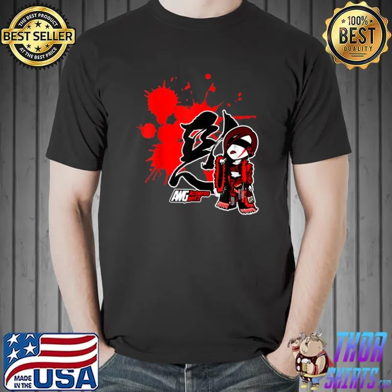 Actress Girls Characters Women's Pro Wrestling Blood Moon T-Shirt