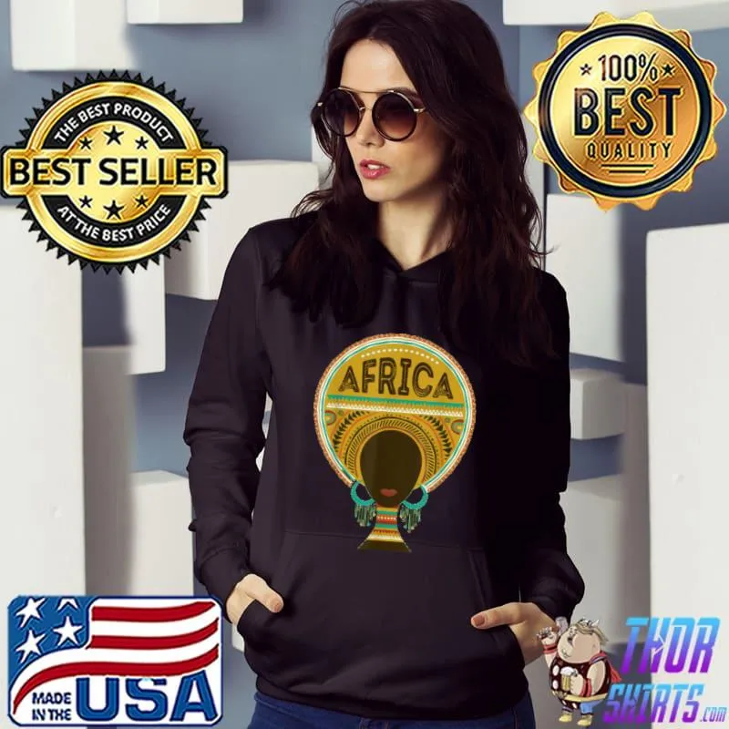 African Queen Strong Black And Proud T-Shirt Hoodie