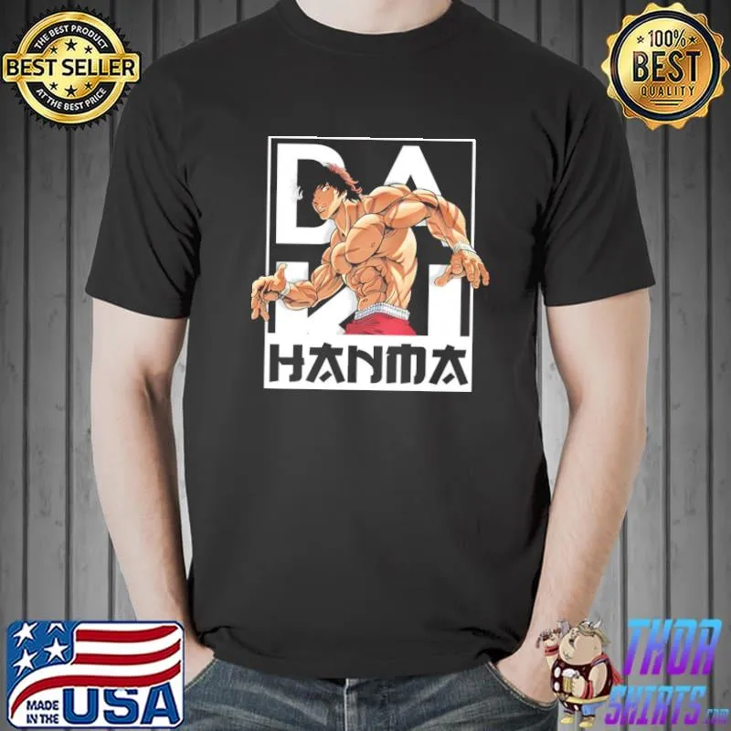 Anime character bakI hanma amazing art shirt