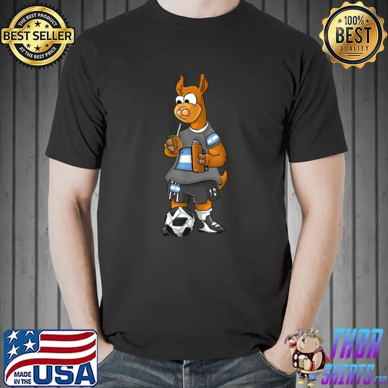 Argentine lama fan clothes flag argentina football champion T-Shirt