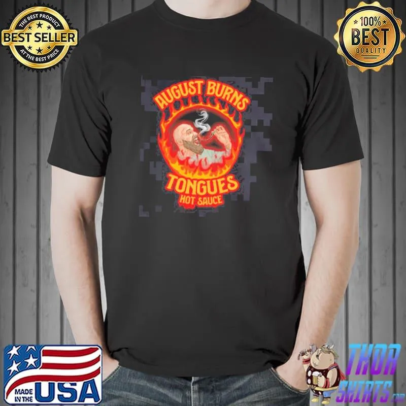 August burns red tongues hot sauce shirt