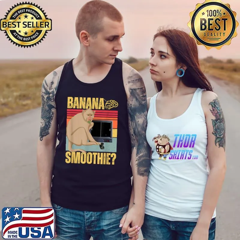 Banana Smoothie Ape Gamer Artificial Intelligence Vintage T-Shirt Tank Top