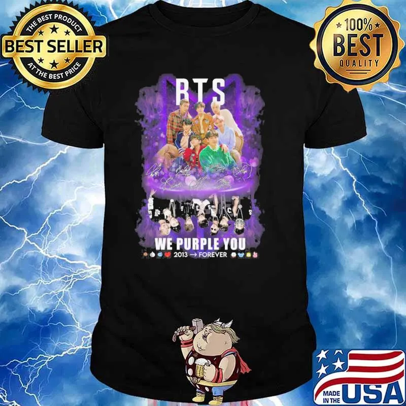 BTS we purple you 2013 forever signatures shirt