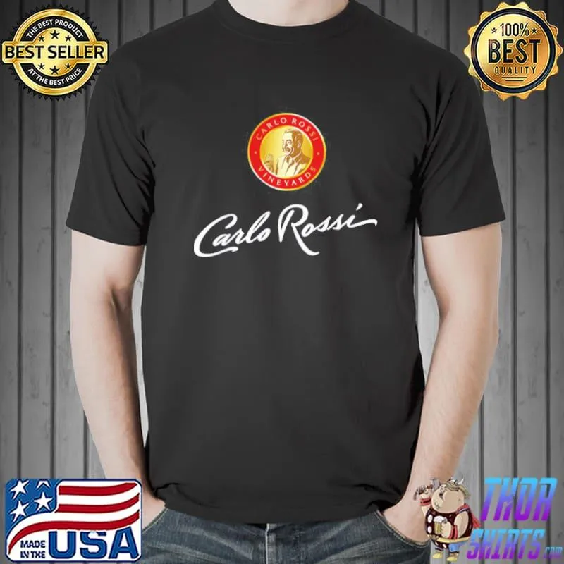 Carlo rossI logo vineyards classic shirt